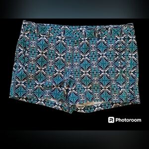 STYLUS shorts.  Womens.  Size 16.   Teal, Navy blue & white.
